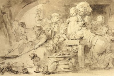 The Pancake Maker by Jean Honore Fragonard